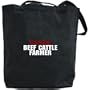 Canvas Tote Bag Black " Future Beef Cattle Farmer " Occupations