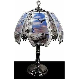 American Pride Touch Lamp ET-AP Select Base Finish: Antique Brass by Custom Phones - Fun Home Products