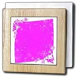 Patricia Sanders Christmas - Deep Pink Christmas Tree Deco- Holiday Art - Tile Napkin Holders