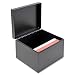 STEELMASTER Steel Card File Box, Fits 6 x 9 Index Cards, 900 Card Capacity, 9 x 7 x 8.5 Inches, Black (263869BLA)