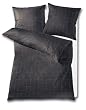 Kleine Wolke 6056905954 Bettw�sche Catania 155x220 cm und 80x80 cm 2-teilig schiefer