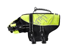 Hurtta Pet Collection Life Jacket 40-80-pound 19-25-inch Neck 26-35-inch Chest Yellow by Hurtta*