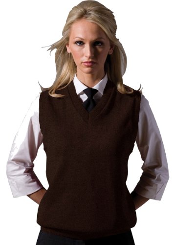 Ed Garments Women's V-Neck Durable Sweater Vest