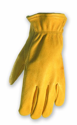 Wells Lamont 0962L Grain Deerskin Work Gloves with Keystone Thumb and Double Shirred Wrist LargeB00004R9RJ