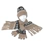 Ladies Snowflake Chenille Glove, Scarf, & Hat Set by CTM