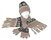 Ladies Snowflake Chenille Glove, Scarf, & Hat Set by CTM