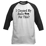 Artsmith, Inc. Baseball Jersey Golf Humor I Cleaned My Balls For This