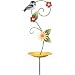 Garden Stake 3D Metal Outdoor Decor Bird Feeder Chickadee - Regal Art #A560