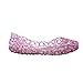shoewhatever Women's Elegant Summer Style Glitter Jelly Flat Sandals