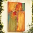 Tangerine Burst Wall Art I - Grandin Road