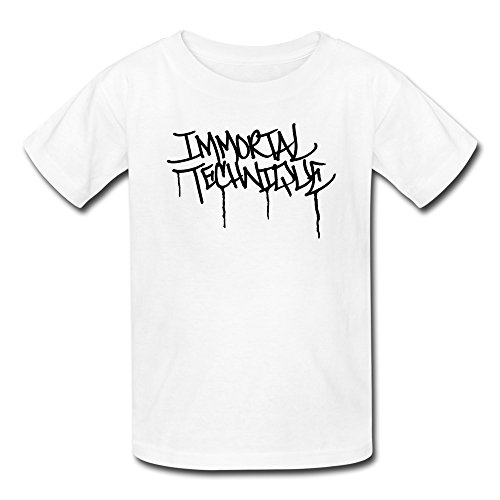 MeiLee Kid's Immortal Technique Music Cotton Shirt White M