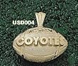Univ Of So Dakota Coyotes F'Ball Charm/Pendant