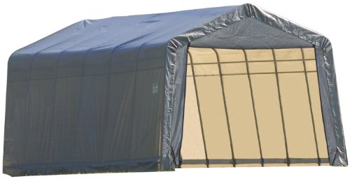 ShelterLogic 71434 Grey 12'x20'x8' Peak Style Shelter