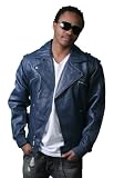 Live Mechanics RFL Riders Dress Blue Leather Jacket