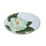 Peggy Karr 18-Inch Glass Magnolia Oval Platter