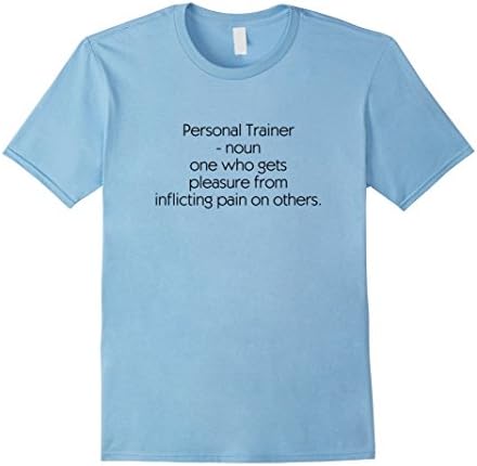 Men's Personal Trainer - noun - Premium Cotton T-Shirt Medium Baby Blue