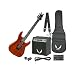Dean Electric Guitar Starter Pack with Vendetta XMT Natural, 10 Watt Amp, Gig Bag, Cord, Strap, Picks