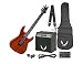 Dean Electric Guitar Starter Pack with Vendetta XMT Natural, 10 Watt Amp, Gig Bag, Cord, Strap, Picks