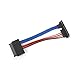 Micro SATA 16 pin Female to 22 Pin Right Angle SATA III Female Cable- 5 in