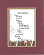 Touching and Heartfelt Poem for Motivations - What You Think Matters Poem on 11 x 14 inches Double Beveled Matting