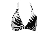 Ralph Lauren Mod Black & White Halter Swimsuit-top L