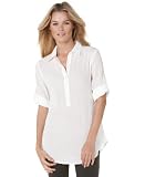 Calvin Klein Shirt, Crinkled Roll Sleeve Tunic