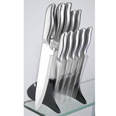 Ragalta 10 Piece Full Body Stainless Steel Knife Set With Acrylic Holder - Ragalta RKS-200