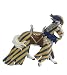 Draped Tournament Horse Blue PPO39263