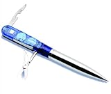 5 in 1 Tool Pen with Ballpoint Pen, Scissors, Screwdriver, LED Flashlight and Bottle Opener