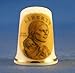 Porcelain China Collectable Thimble - Liberty -- Free Gift Box