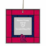MLB St. Louis Cardinals Art Glass Picture Frame Ornament