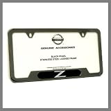 Nissan 350Z Z Logo Black Pearl License Frame