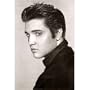 (24x36) Elvis Presley (Portrait, B&W) Music Poster Print