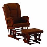 Stork Craft Tuscany Glider and Ottoman, Cognac/Chocolate