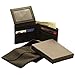 Prime Men's Soft Black Leather Bi-fold Wallet with ID Window. Gift Box.