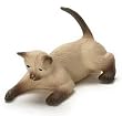 Miniature Brown Siamese Resin Cat