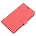 CaseCrown Saffiano Grain Synthetic Leather Weekender Wallet with Card Slots (Coral) for Samsung Galaxy S4 i9500