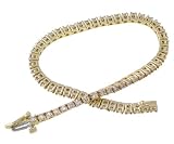 14K Yellow Gold 3.00 CTW Diamond Tennis Bracelet
