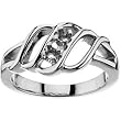 14K White Gold Mother's Ring - 2 Gemstone -- YOU CHOOSE THE COLORS!