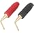 MONSTER AGPT-RH MKII Twist Crimp Toolless Speaker Cable Connectors with 4 Pair Pack Regular Angled Gold Pins