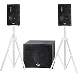 B-52 Matrix-1000 V2 700W Active 3-Piece Speaker System