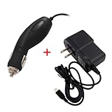 For Magellan Maestro 3200 / 3210 / 3225 / 3250 / 4200 / 4210 / 4220 / 4250 / 4350 / 4370 / 5310 GPS Portable Travel USB 12V Plug-in Car Charger + Home Wall AC Charger Combo Bundle Package