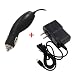 For Garmin Nuvi 200 / 200W / 205 / 205W / 255 / 255T / 255W / 255WT / 260 / 260W / 265T / 265WT Portable Travel USB 12V Plug-in Car Charger + Home Wall AC Charger Combo Bundle Package