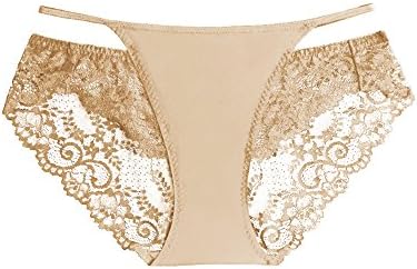 Transparent hollow mesh low waist sexy lace panties triangle-B L