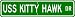 USS KITTY HAWK CV 63 Street Sign - Navy