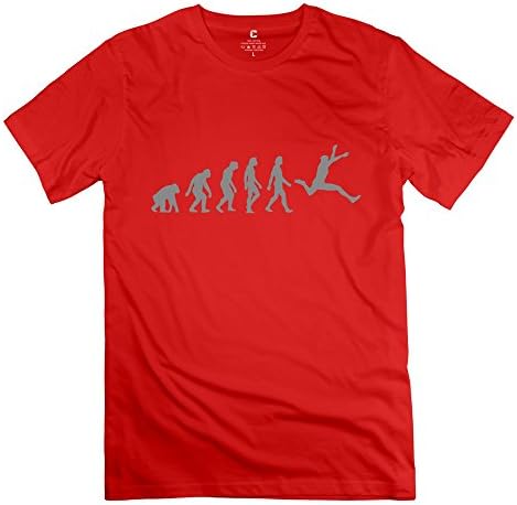 ShirtEye Men's Evolution Jump T-shirt Red S