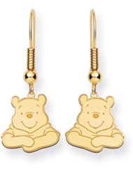 Disneys Winnie the Pooh Dangle Earrings in 14 Karat Gold