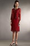 Claret Colored Dresses with Jackets by Scala