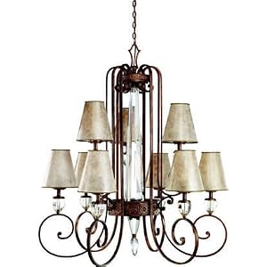 Kichler Lighting 42171HB Hanna 9-Light Incandescent Chandelier, Heritage Bronze with Mica... by Kichler