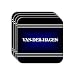 Personal Name Gift - VAN-DER-HAGEN Set of 4 Mini-Mousepad Coasters (black design)